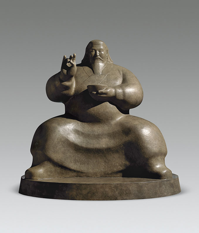 成吉思汗肖像     申红飙      239cm×168cm×215cm